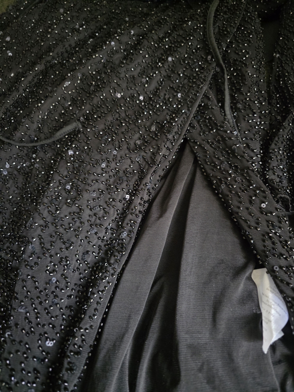 Oh Polly Champel Embellished Cowl Neck Maxi Dress in Black - Picture 11 of 15